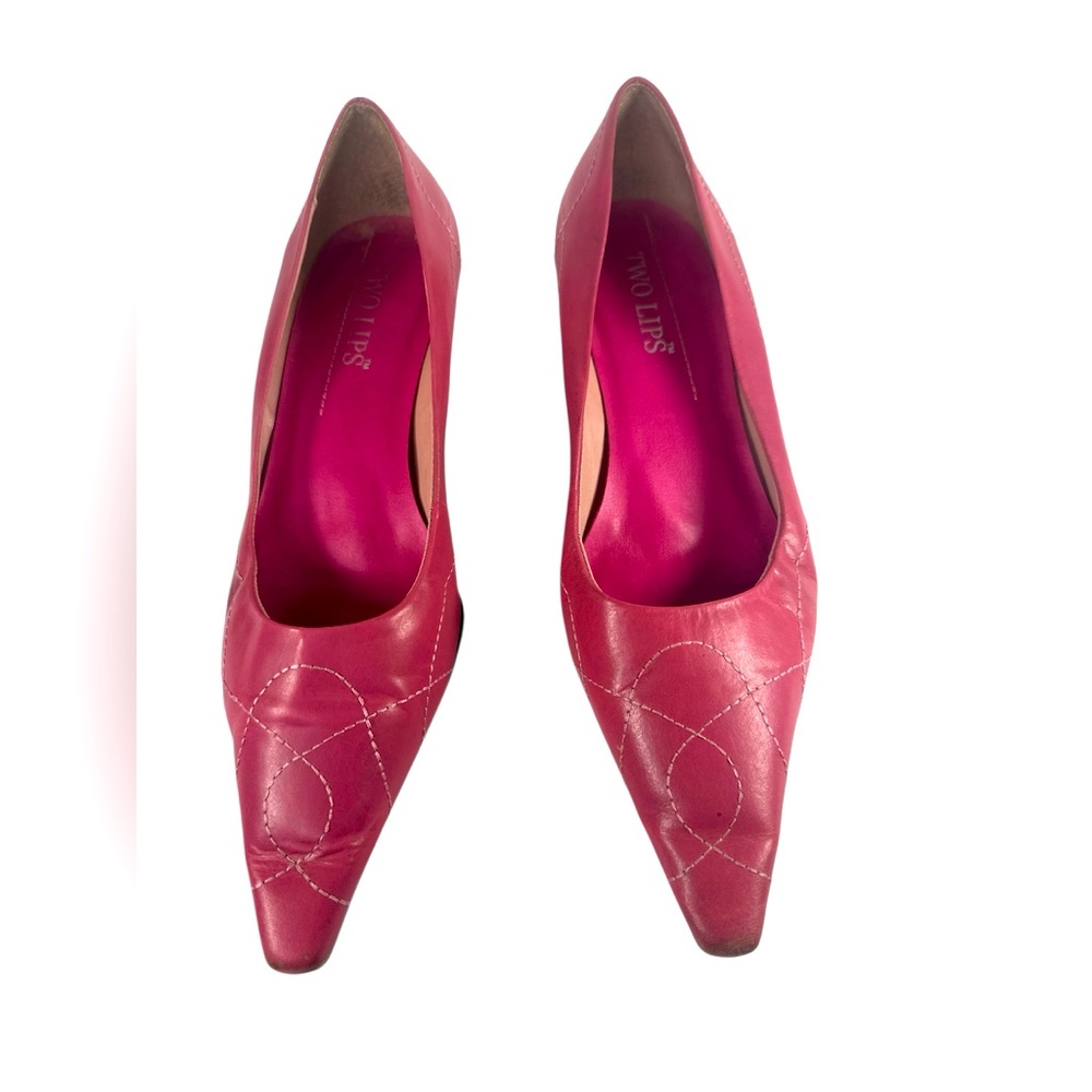Two Lips Women's Vibrant Pink Heels
